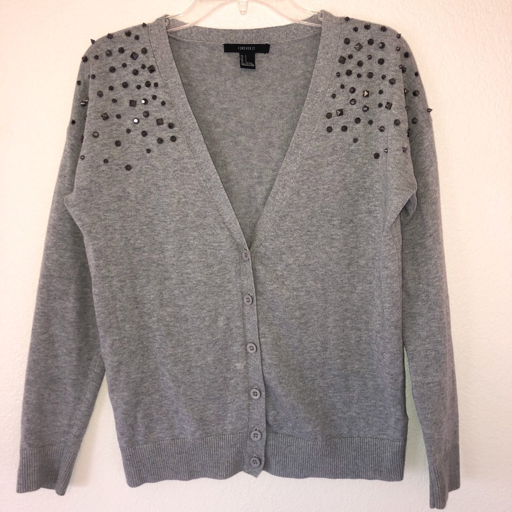 Forever 21 Studded Cardigan